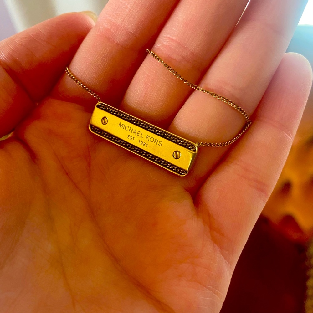 Michael Kors Gold Bar necklace
